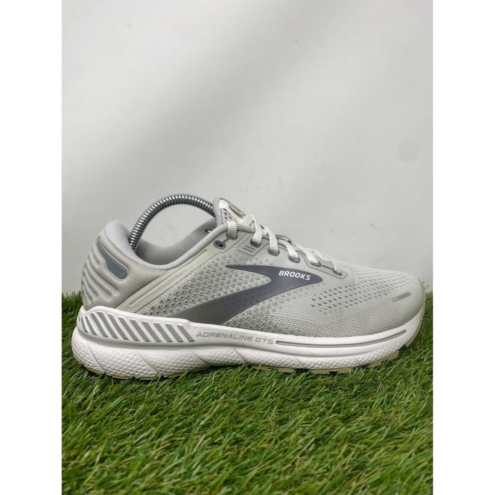 Brooks Adrenaline GTS 22 Shoes Women 8.5 Gray Athletic Running Sneakers Walking